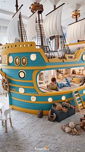Absolutely love these pirate ship bunk bed! 😱🏴‍☠️ | LuxArts