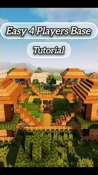 Minecraft 4 players base tutorial 🌟 #shorts #minecraft #gaming #reels #viral #magical_tinni #easy