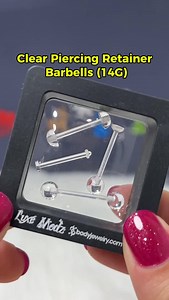 ✨ 14G Clear Piercing Retainer Set (16mm) ✨ When you need your piercings to stay low-key but comfortable. This clear acrylic retainer set is lightweight, smooth, and perfect for everyday wear. Ideal for work, school, healing time, or whenever you want a discreet look without removing your jewelry. Simple, comfy, and essential for any piercing collection 🤍 #PiercingRetainer #ClearPiercing #BodyJewelry #PiercingEssentials #fyp | BodyJewelry.com