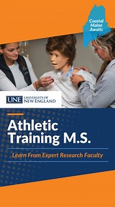 4.2K views | Develop the skills to prevent, assess, and treat injuries in UNE’s M.S.A.T. program. Train alongside recognized industry experts, gain hands-on experience in various practice settings, and take advantage of advanced learning tools like high-fidelity simulation technology. Graduate prepared for success in dynamic athletic training environments, from sports medicine clinics to physician practices. Ready to start your next chapter? Apply today! | University of New England | Facebook