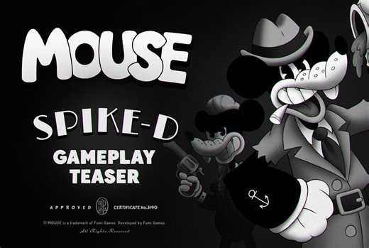 复古卡通射击游戏《MOUSE》最新预告