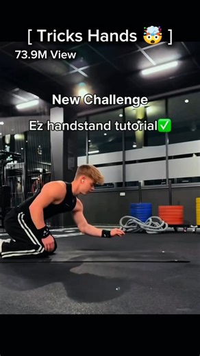 New Challenge | Ez Handstand Tutorial 🤯 Tricks Hands #calisthenics #handstand #motivation #shorts