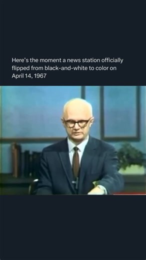 Served Fresh™ on Instagram: "Color TV wasn’t always standard, at one point, it was a jaw-dropping breakthrough. 📺🎨 This clip shows the exact moment a news station flipped the switch from black-and-white to full color on April 14, 1967. What starts in muted grayscale suddenly bursts into bright, realistic color, shocking viewers who had never seen a live transition like this before. It marked a major leap forward, not just for broadcasting tech, but for culture, storytelling, and how people exp