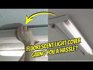 Removing Fluorescent Light Cover and Changing Bulb