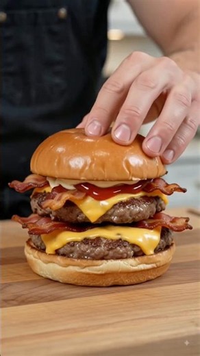 Let’s make a Son of Baconator Burger!!! #shorts #cooking