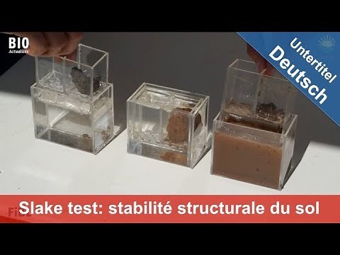 Slake test : visualiser la stabilité structurale du sol - présenté au Salon Tech & Bio 2017