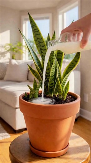 How to make your Sansevieria plant (snake plant) bloom using a natural liquid fertilizer | Gardening Tips and Tricks