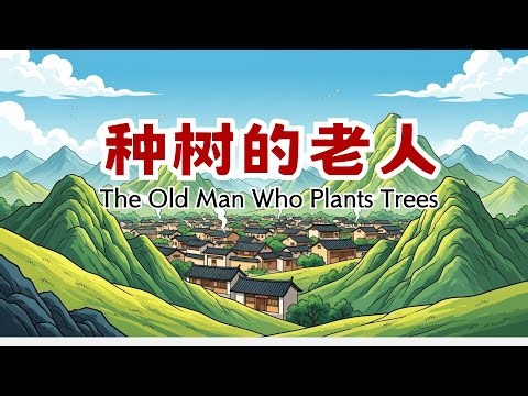 The Old Man Who Plants Trees (Chinese中文故事)故事词汇音标与发音/初学者学习Beginner Learning