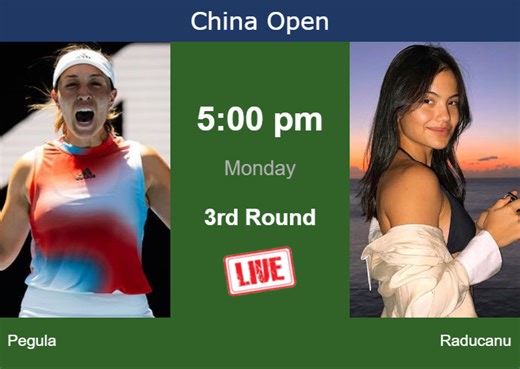 How to watch Pegula vs. Raducanu on live streaming in Beijing on Monday - Tennis Tonic - News, Predictions, H2H, Live Scores, stats