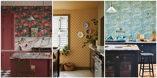 15 creative kitchen wallpaper ideas