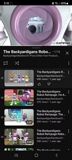 The backyardigans robot rampage and equestria Girls shocking