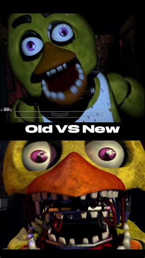 Old vs normal #fnaf #fivenightsatfreddys #freddy #chica #goldenfreddy #jumpscare