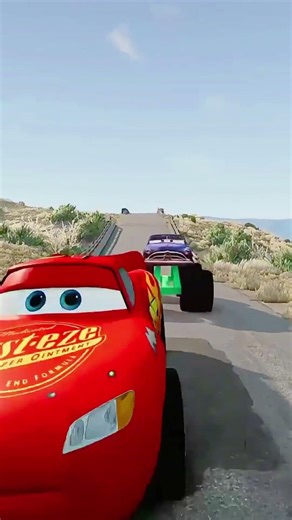 Lightning McQueen vs Doc-BeamNG.Drive