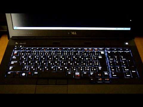 Dell「Precision M6600」のキーボードバックライト