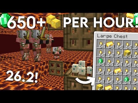 NEW UPDATED Minecraft Java 26.2 GOLD FARM Tutorial | Unlimited Gold and Emeralds!