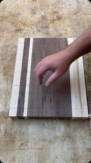1.6K views · 168 reactions | Each board is a little unique and its always so hard to predict how they will turn out, but thats half the fun. Here is a tip for a bit of foresight! I like solid "middles" so i will take 3-4" from the right side of the board and lay it on the left before glue-up. This gives a glimpse into the upcoming pattern. This one turned out well enough for me to keep a cutoff to replicate the design in the future! | Valley View Woodcraft | Facebook