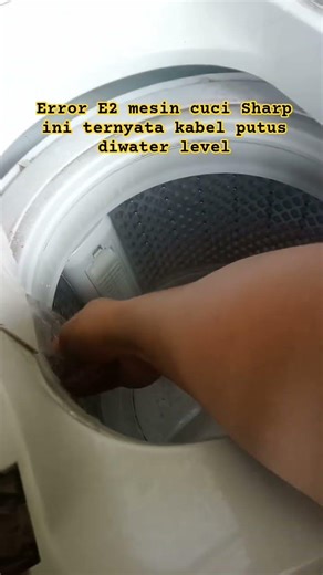 Error E2 Sharp top loading washing machine #repair