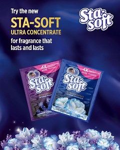 With just a small dose of Sta-Soft, appreciate that long-lasting fragrance that you grew up with. Now available in 20 ml sachets filled with the same irresistible scent and softness. #Stasoft #4xMoreFragrance #UltraConcentratedSachets #Fabricsoftener #LongLastingFreshness | Sta-soft Zambia