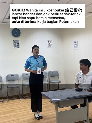 Jikoshoukai (自己紹介) dari Atalanta lengkap dan langsung auto lulus mensetsu job peternakan. #lpkkejepang #kerjakejepang #bahasajepang #mensetsu