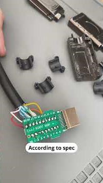 HDMI Cable Repair 🔌 | Fixing a Broken Connector #DIY #repairmanual #hdmicable #ThinkMakeRepeat