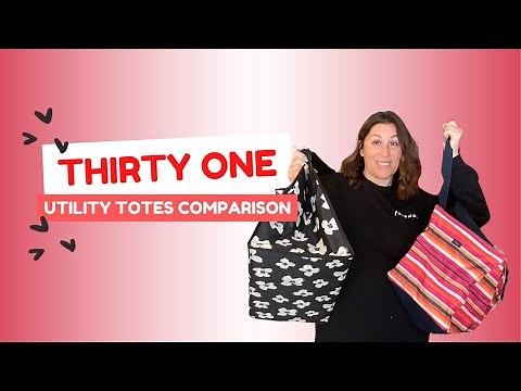 Thirty One Gifts - ALL the Utility Totes, A Comparison Video