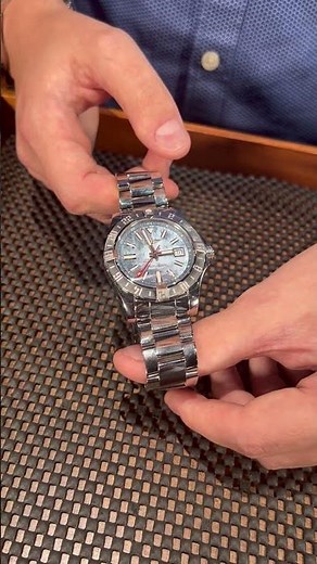 Breitling Avenger II GMT Blue Mother of Pearl Dial Mens Watch A32390 Review | SwissWatchExpo