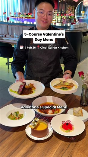 5-Course Valentine's Day Menu for Only RM258