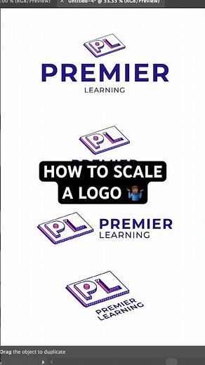 How to scale a logo.