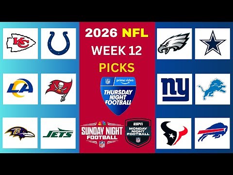 2025 NFL WEEK 12 GAME PICKS: FULL WEEK PREDICTIONS