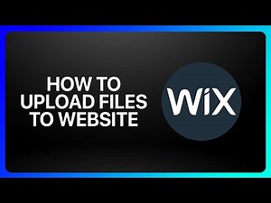 How To Upload Files To Wix Website Tutorial