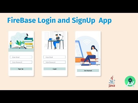 Login And SignUp App using Firebase as Backend (Android Studio 2020) #androidstudio