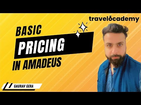 Amadeus Session - 8 | How to do PRICING in AMADEUS (Part - A) | GDS & Travel Training | Gaurav Gera