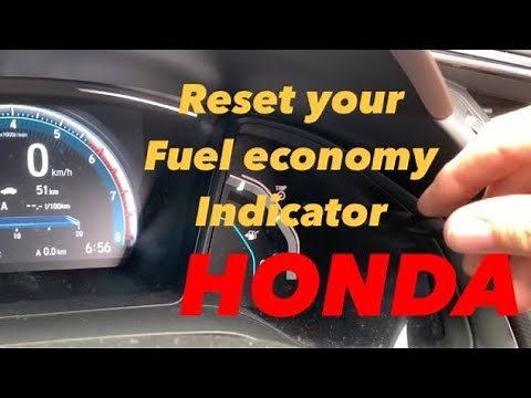 How to reset your fuel economy indicator - Honda Civic