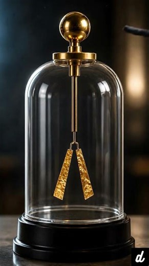 Gold Leaf Electroscope #shorts #physics #electronics #funny #memes