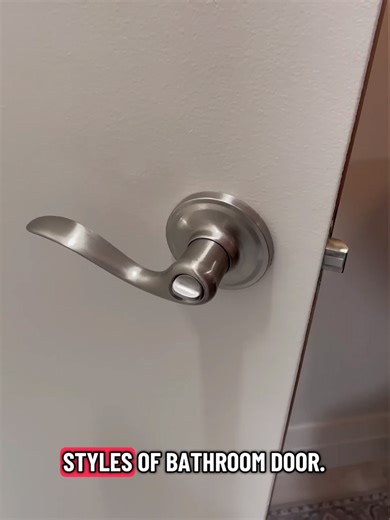 Easy Unlock Your Bathroom or Bedroom Door in Seconds #diy #carpentry #construction #usa🇺🇸