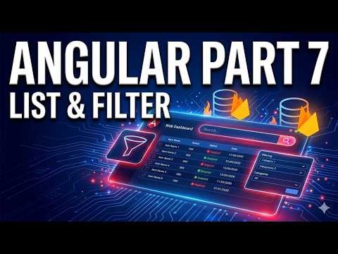 Angular Part 7 | Navigation, Firebase List & Filter | Tech Tunnel