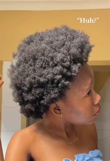 It really is ‘out of sight, out of mind’! 😭😭 #afro #naturalhair #natural #whitehair #fro