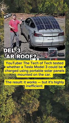 🔋 Can You Charge a Tesla Using Solar Panels on Its Roof?