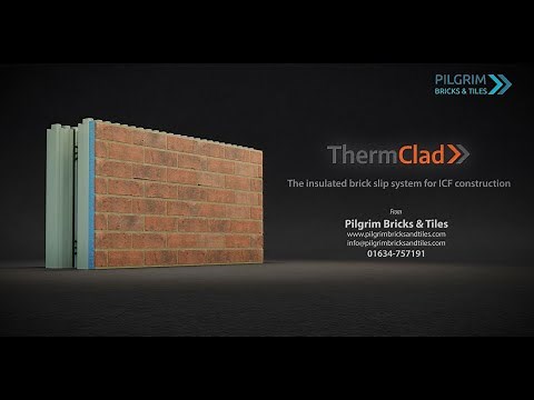 ThermClad Brick Slip System for ICF Construction