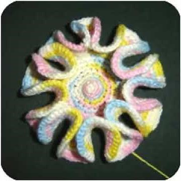 Hyperbolic Crochet - "Pseudosphere" - Animated
