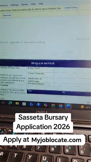 SASSETA Unemployed Bursary Application 2026 💚🔌 | SETA Learnerships SA