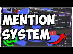 [NEW] - How to make a MENTION SYSTEM for your discord bot! || Discord.js V14