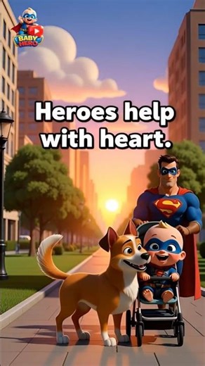 Baby Hero Saves a Muddy Dog! 🐶🦸‍♂️