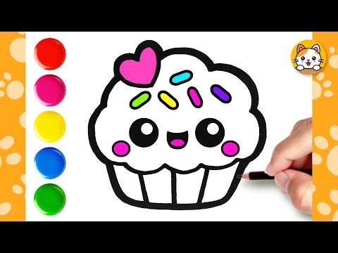 🧁 Draw This Adorable Cupcake in Minutes | Beginner Drawing