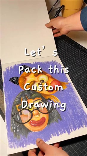 JiWiToons on Instagram: "This custom made drawing is flying to the UK 🇬🇧. I hope this drawing will bring so much joy to these two best friends. as much as it brought joy to me creating this 🥹❤️ #customized #personalized #gift #besties #jiwitoons"