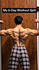 A lot of you have been asking me to share my workout split and how many exercises I do for each muscle group. So, here it is! Day 1: Chest and Back • Chest: • Incline Bench Press: 3 sets till failure • Weighted Bar Dips: 3 sets till failure • Dumbbell Flyes: 2 sets till failure • Push-Ups: To failure • Back: • Weighted Pull-Ups: 3 sets till failure • Lat Pulldowns: 2 sets till failure • Barbell Rows: 3 sets till failure • Seated Cable Rows: 2 sets till failure Day 2: Arms (Biceps and Triceps) • 