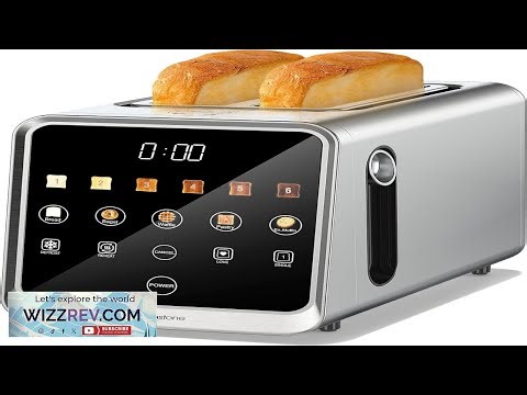Keenstone Toaster 2 Slice Digital Smart Toaster with TouchScreen Dual Control Panel