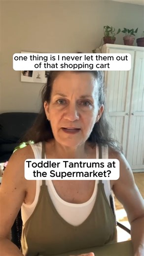 Dealing with supermarket tantrums with your toddler? Here’s how I would set kids up for success at the supermarket. One thing is I wouldn’t let them out of that shopping cart. They sit in that child seat, then that's it. Plus, I wouldn’t let them help with groceries - they don’t understand why they can help with the toilet paper but not the eggs. Lastly, I would bring along a goodie bag and then they have something to do - the goodie bag includes toys, colouring, a little snack, and something to