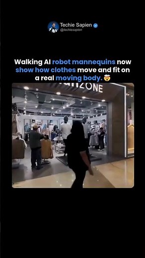 Walking Robot Mannequins Just Turned Clothing Stores Into the Future 🤯🧥