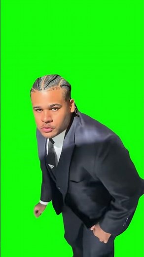 Fanum dancing to Bacon Egg n Cheese meme - Green Screen